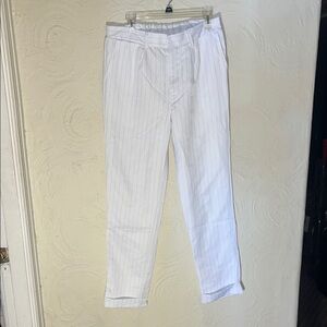 Spirit White Pinstriped Men's Mobster Dress Pants